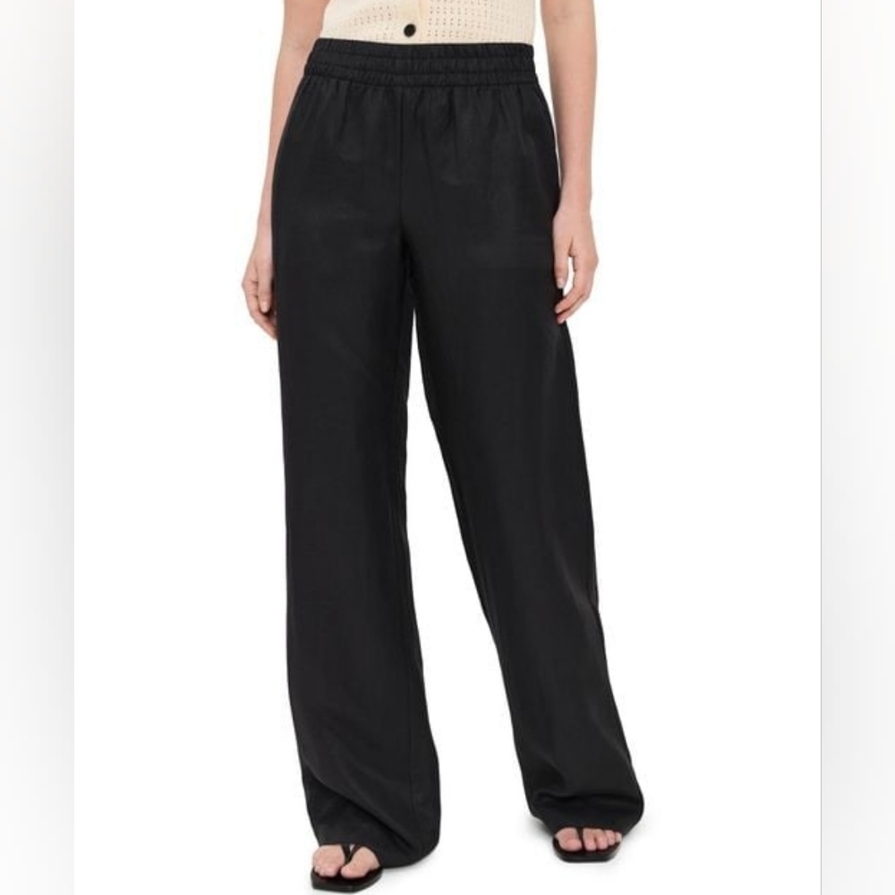 Anine Bing Wide Leg Black Soto Pants Womens XS